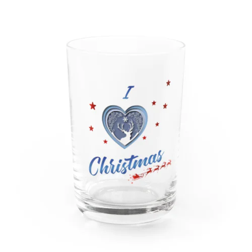 Studio Made in france 002 I love Christmas Water Glass