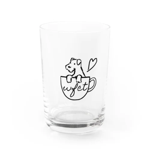 ワイヤーフォックステリア in カップ Water Glass