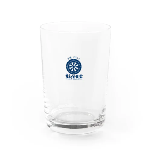 かみさと食堂ロゴ Water Glass