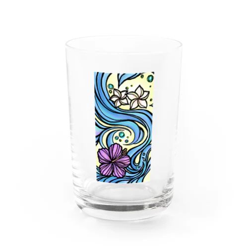 wave.flower.001 Water Glass