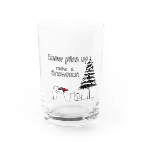 Snowman Water Glass