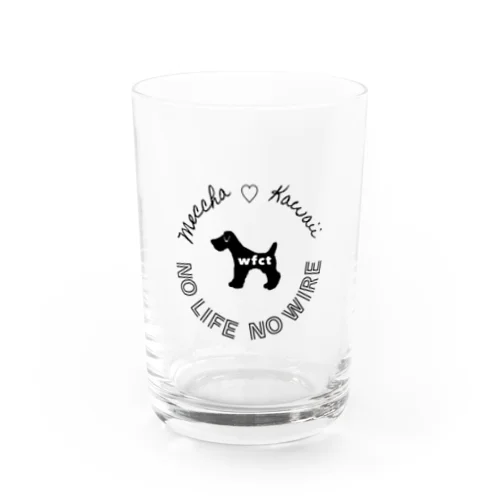 NO LIFE NO WIRE ロゴ Water Glass