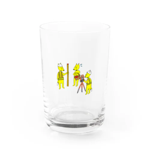 測量するキツネ Water Glass