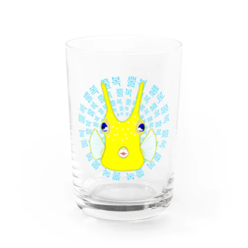 コンゴウフグ　ハングルデザイン(サークル) Water Glass