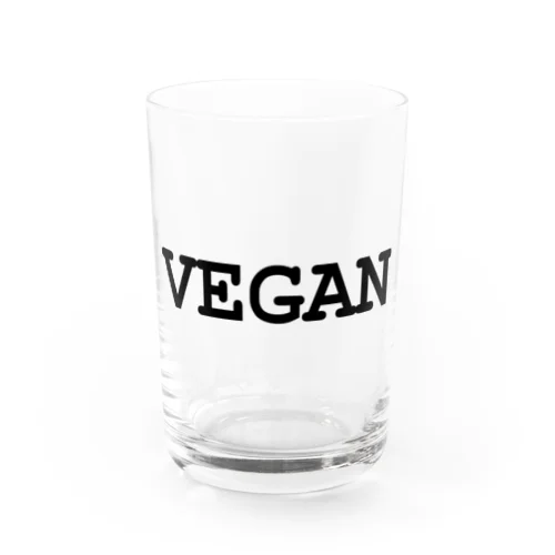 VEGANロゴ（黒） Water Glass