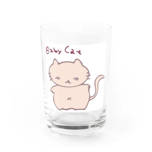 Babycat Water Glass