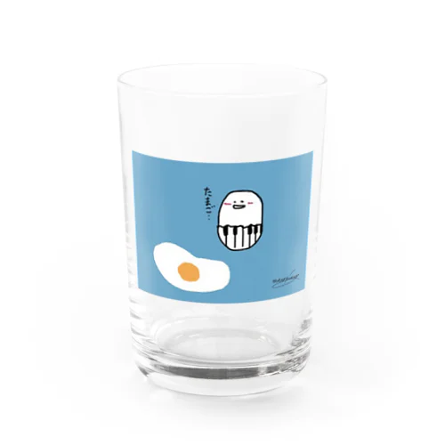 まろたまごくん Water Glass