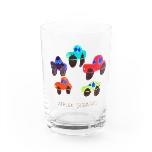 カラフルくるま Water Glass