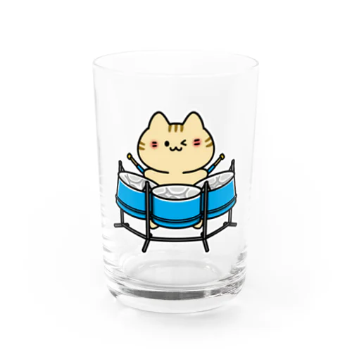 トリプルチェロパンねこ Water Glass