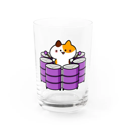 シックスベースパンねこ Water Glass