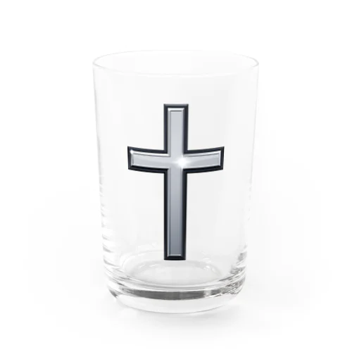 メタリックな十字架 グラス