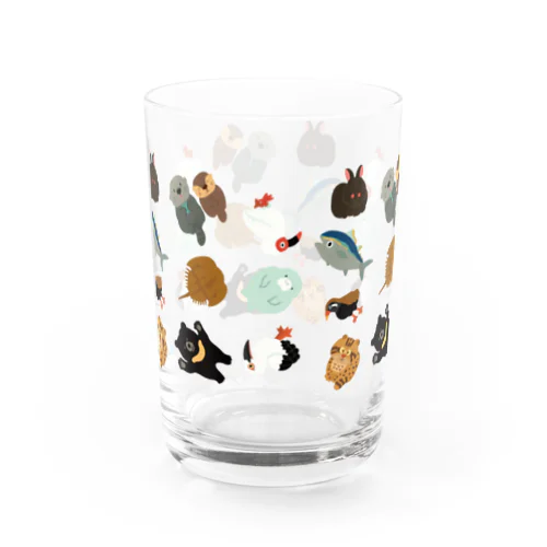 絶滅危惧種柄のグラス Water Glass