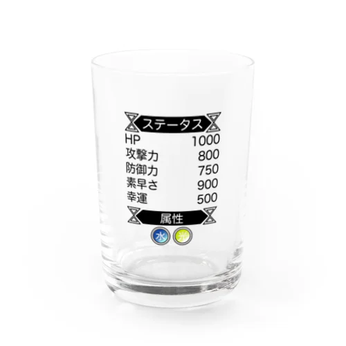 ステータスTシャツ【水、光】 Water Glass