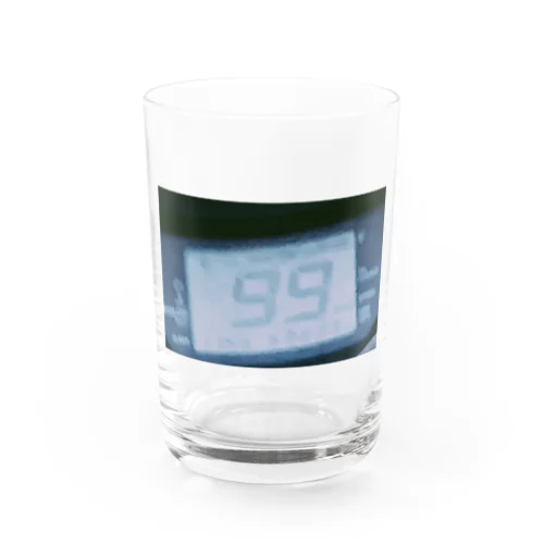 Speed99 White Blue Water Glass