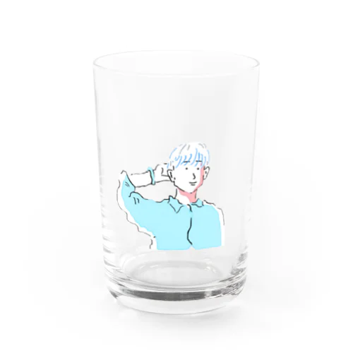 ポップなおとこ Water Glass