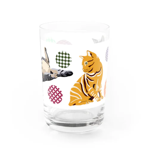 猫ならべ Water Glass