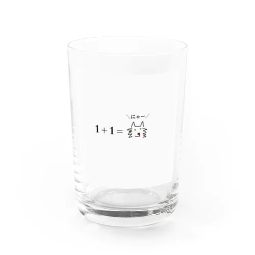 計算高いネコ Water Glass