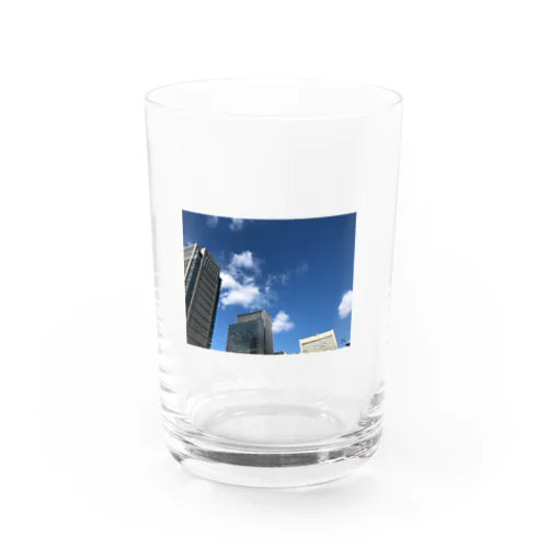 都会の青空。 Water Glass