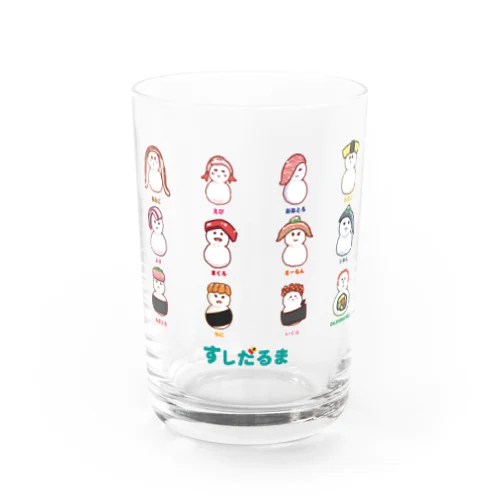 すしだるま Water Glass