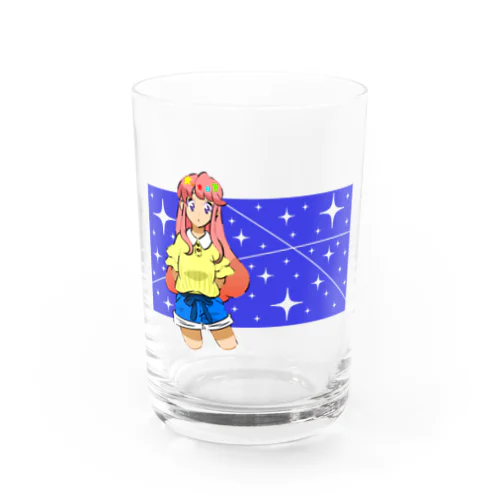 キラキラ光る星 Water Glass