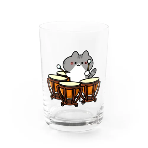 ティンパニねこ Water Glass