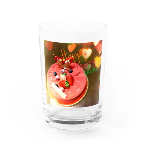 Happy Merry Xmas Water Glass