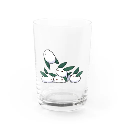 ゆきうさぎの群れ Water Glass