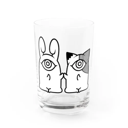 呪いたい三毛猫と兎 Water Glass