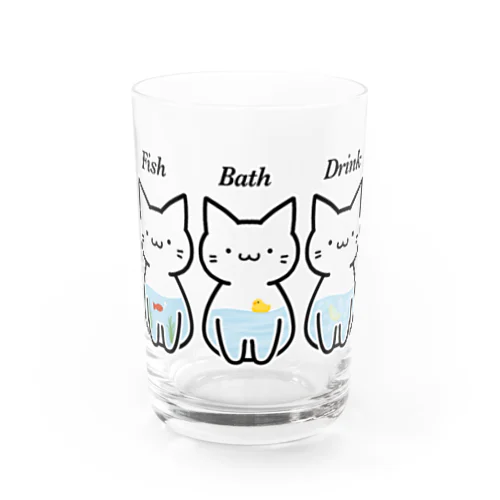 ねこのみず Water Glass