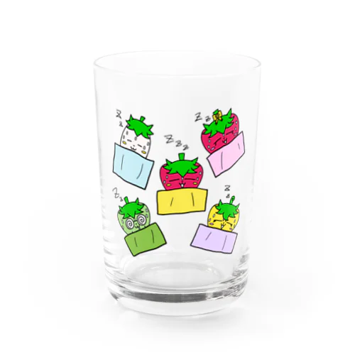 いちごのチーゴくん　みんなでおねんね Water Glass