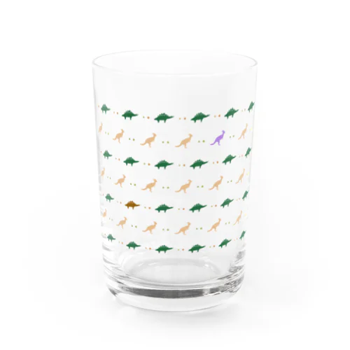 ナチュラル恐竜柄 Water Glass