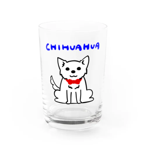 おめかしチワワさん Water Glass