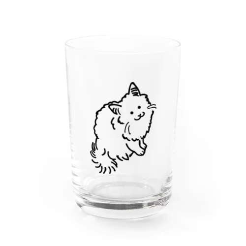 ふさふさねこ Water Glass