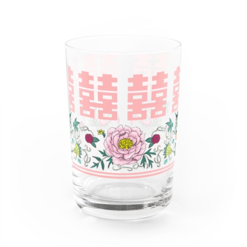 ダブルハピネス花蝶 Water Glass