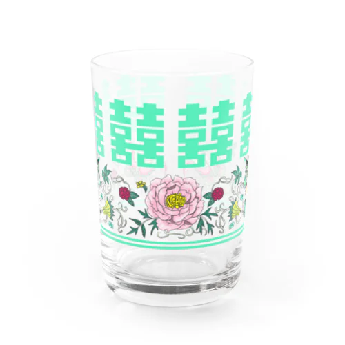 ダブルハピネス花蝶 Water Glass