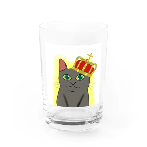 王さまネコ Water Glass