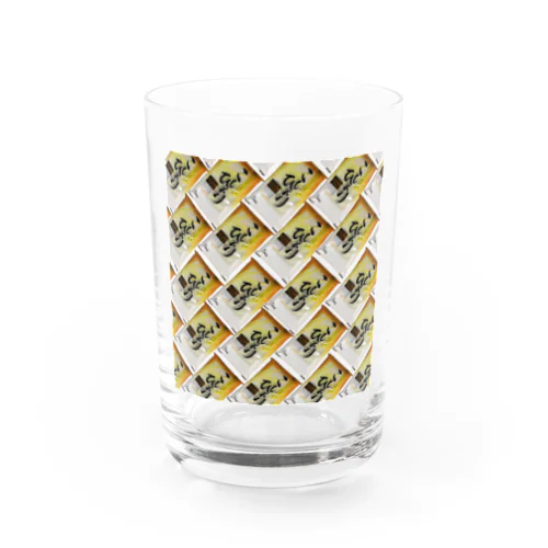 こしひかり米袋柄 Water Glass