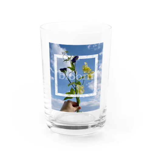 bloom sky Water Glass