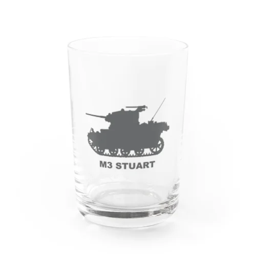 M3軽戦車スチュアート（グレー） Water Glass