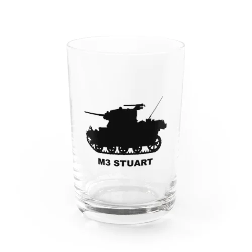 M3軽戦車スチュアート（黒） Water Glass