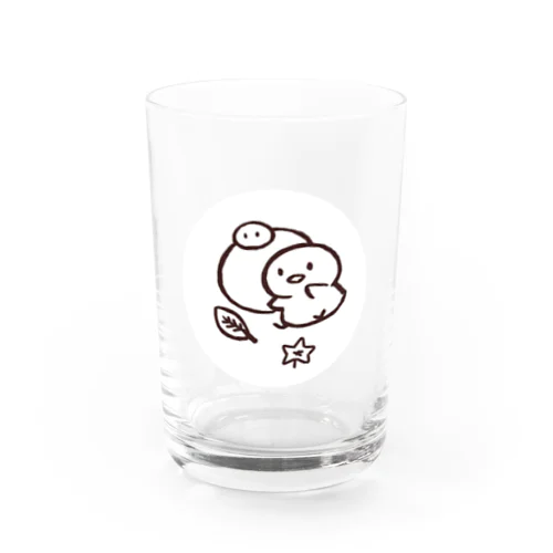 はっぱとぬくとん Water Glass