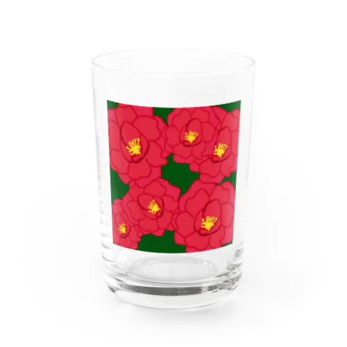 山茶花(サザンカ) Water Glass