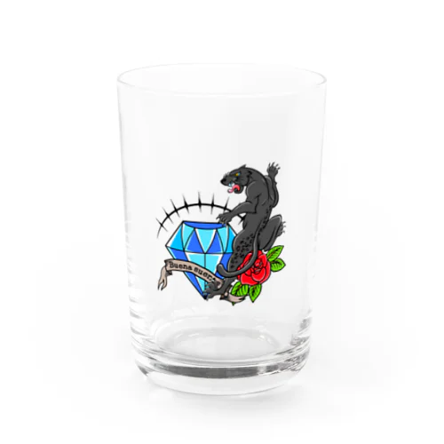 幸運の黒豹 Water Glass