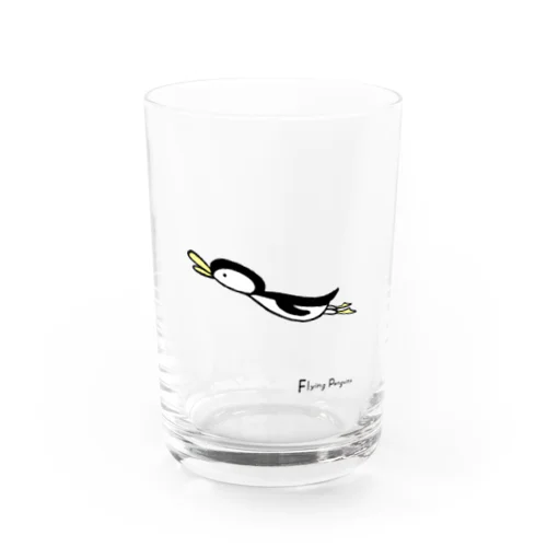 Flying penguins Water Glass