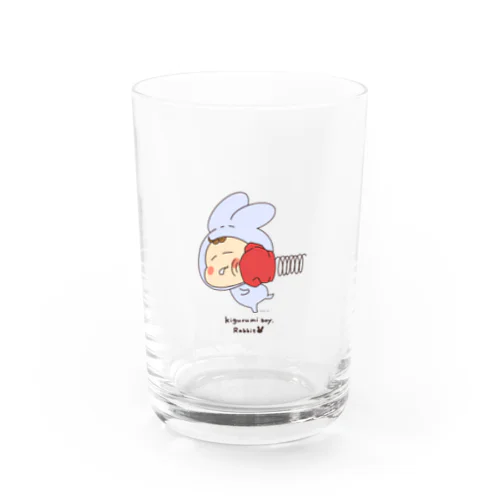 かわいいうさぎのこ Water Glass