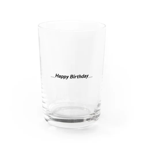 Happybirthday!!! Water Glass