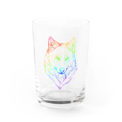 レインボーオオカミ Water Glass