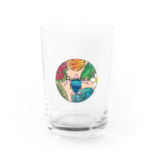 Hawaiian Times Water Glass