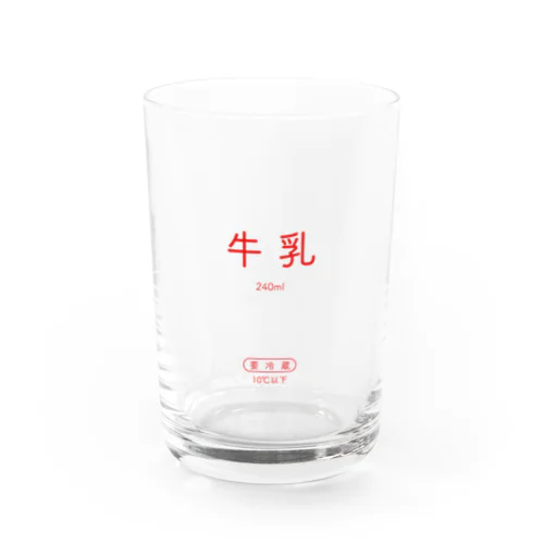 牛乳グラス　赤 Water Glass