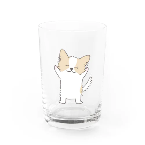 パピヨンのまいちゃん Water Glass